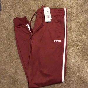adidas Burgundy Joggers